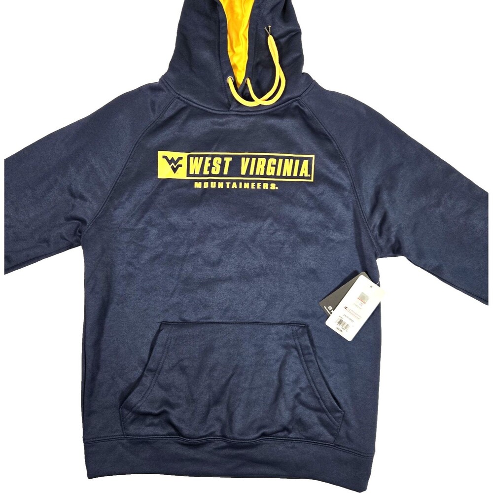 West Virginia Mountaineers Colosseum Blue Hoodie Pullover Men's Small NEW